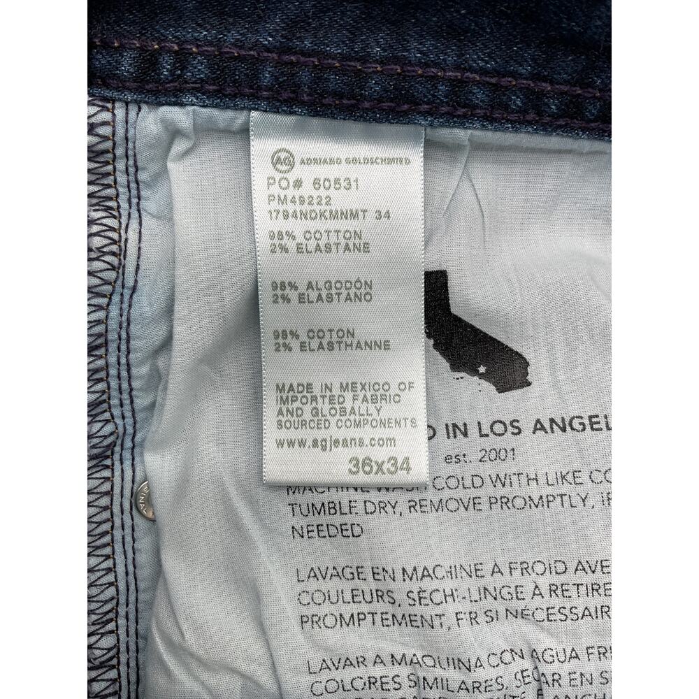 Ag Jeans Classic Monument Five-Pocket Denim Pants Size 36 - Picture 5 of 6